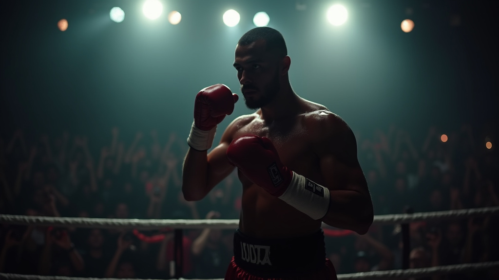 Badr Hari célébrant une victoire emblématique
