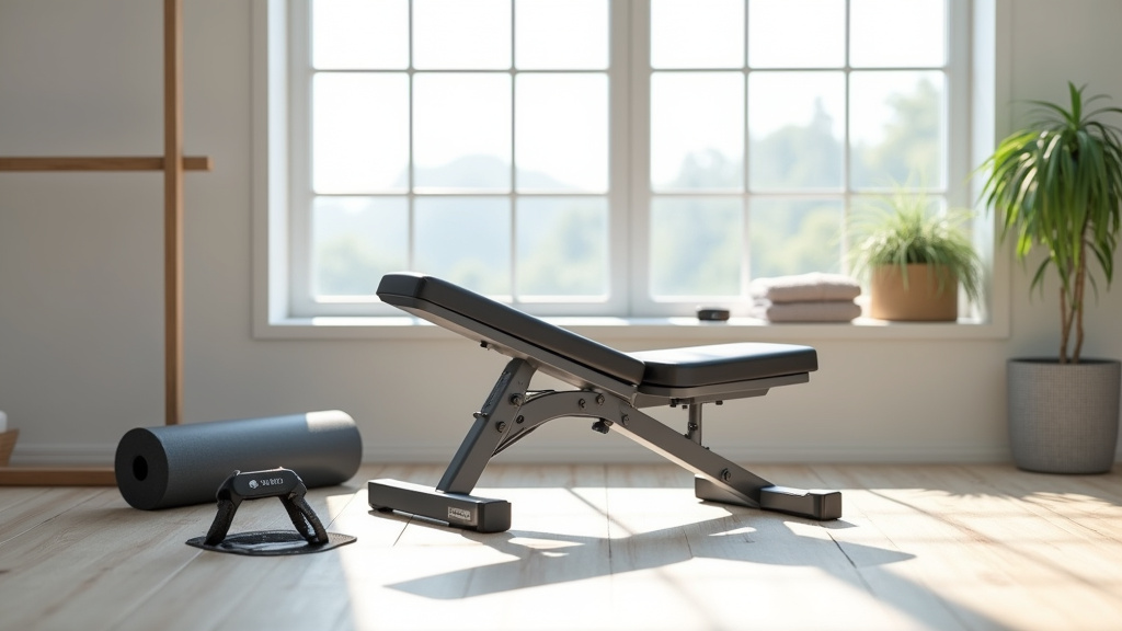 Athlète effectuant un développé couché sur banc de musculation