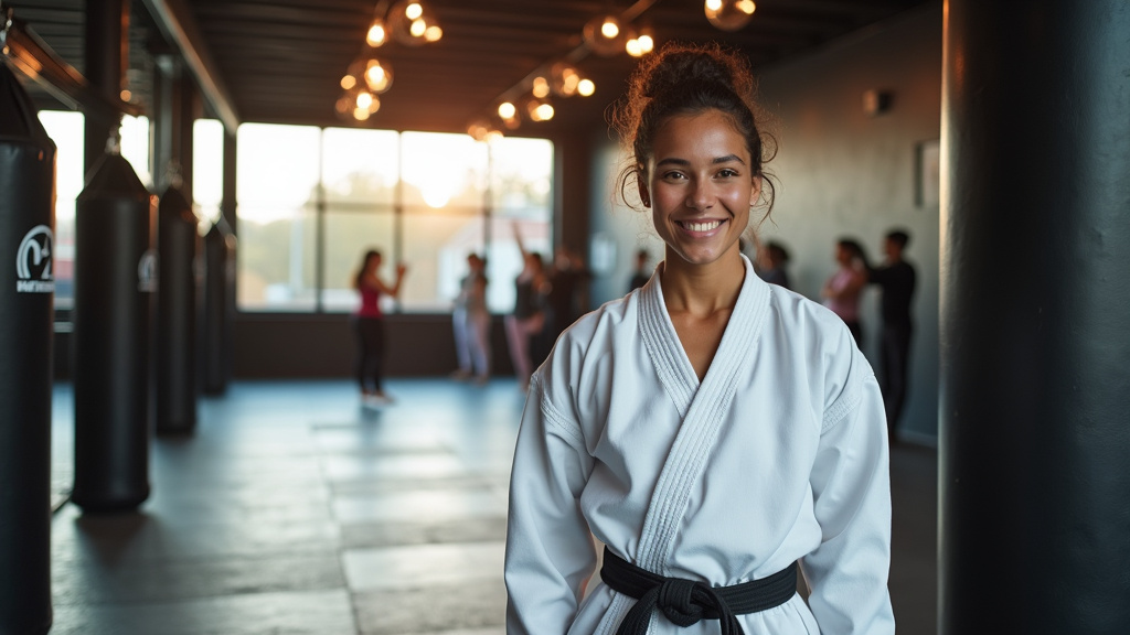 Pratiquants de MMA s'entraînant dans un club moderne