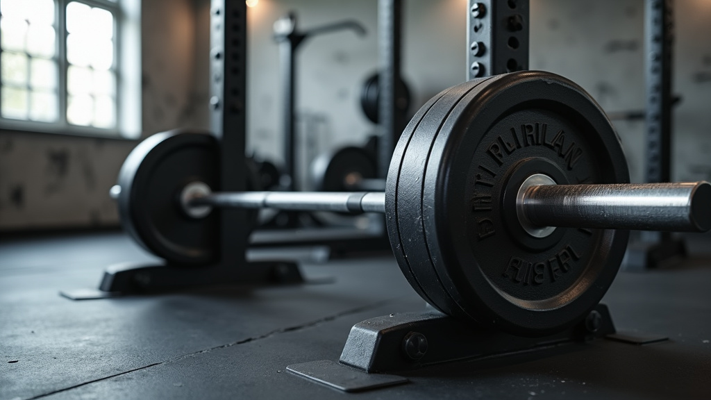 Outils d'entretien pour barres de musculation incluant de l'huile, une brosse métallique et des colliers de serrage