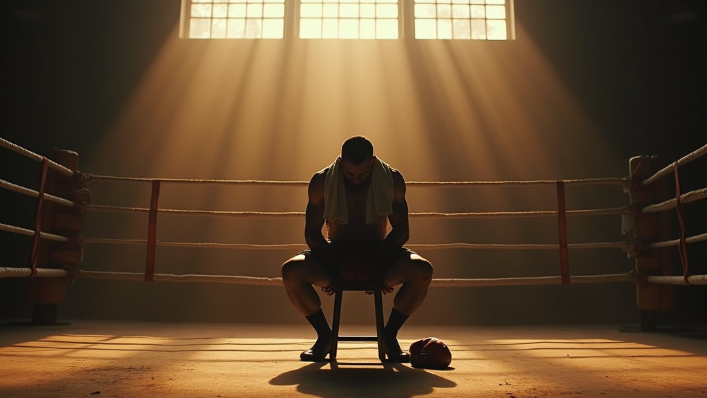 Affiches emblématiques de films de boxe dans un cinéma