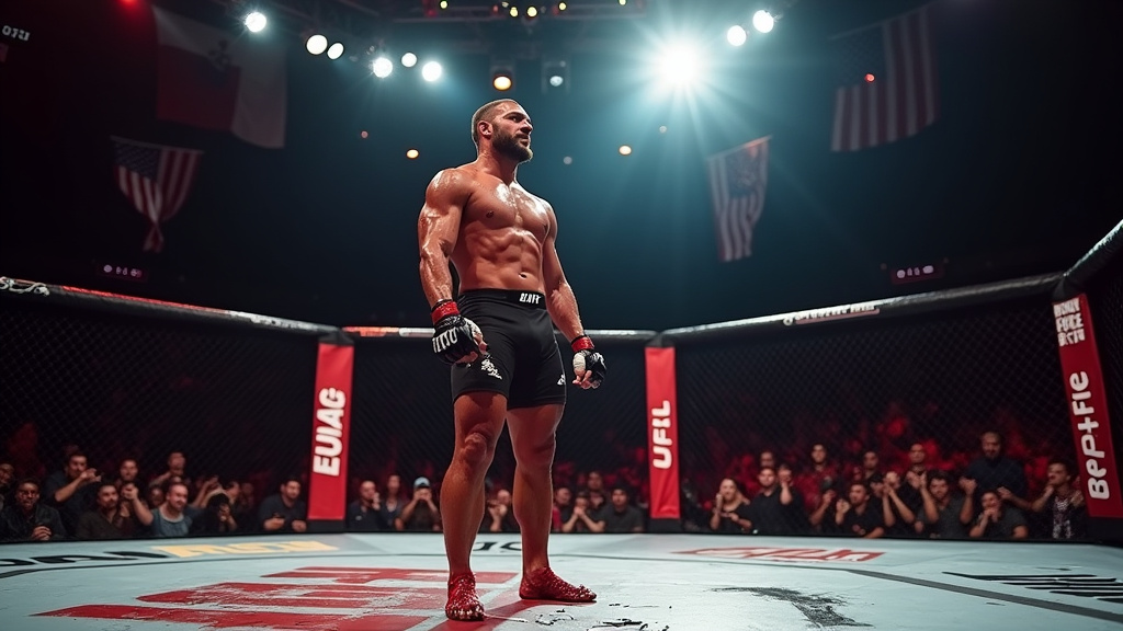 Face-à-face tendu entre Justin Gaethje et Ilia Topuria avant le combat