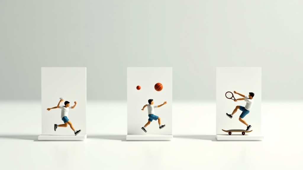 Interface de jeu de simulation sportive sur écran d'ordinateur