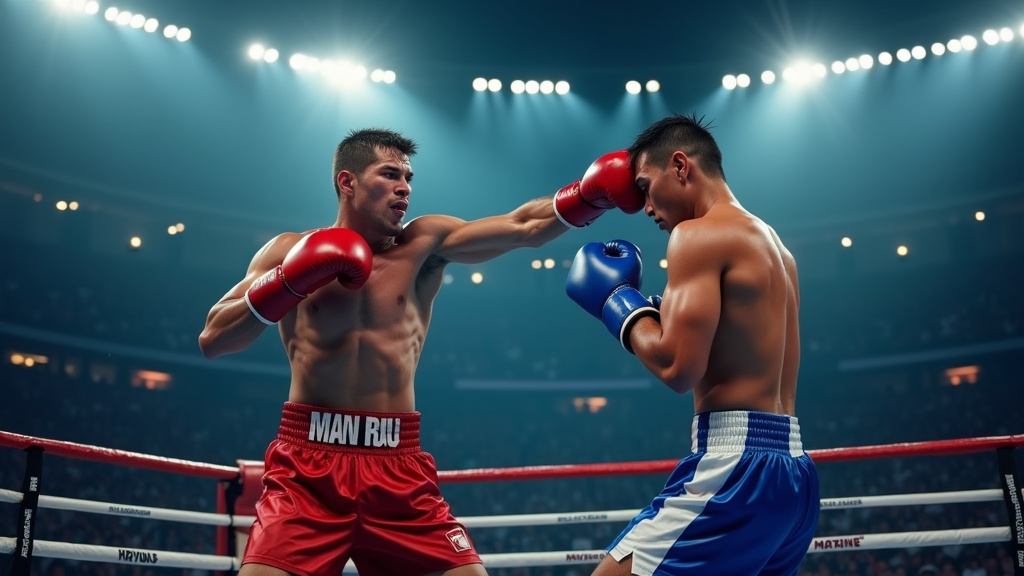 Entrée solennelle des boxeurs au Tokyo Dome lors du combat historique