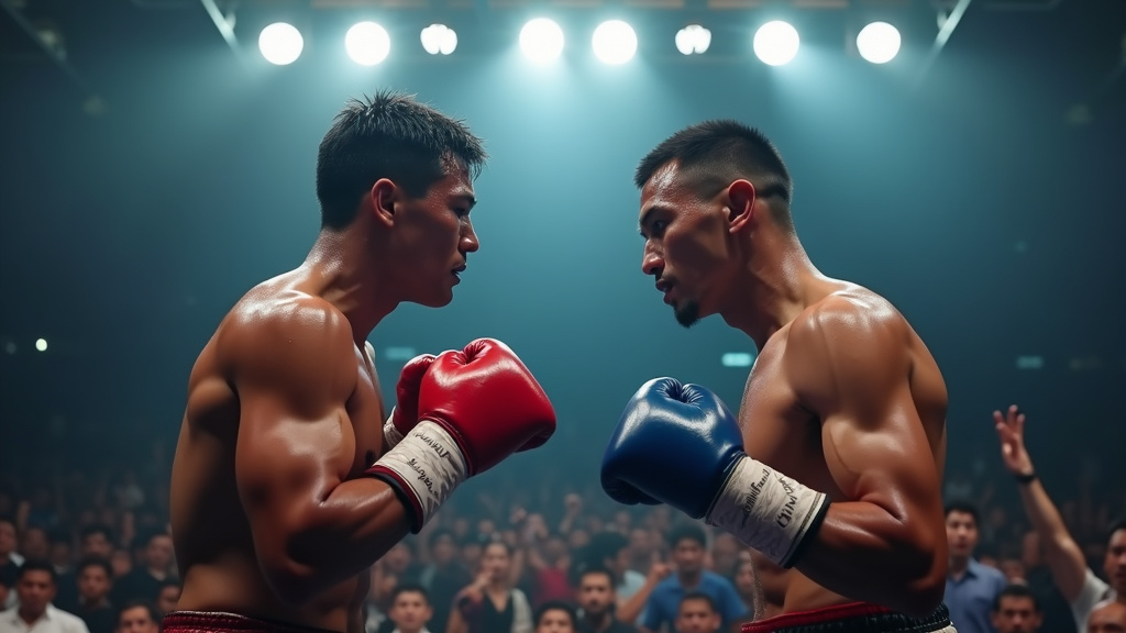 Moment décisif du combat entre Inoue et Nakatani