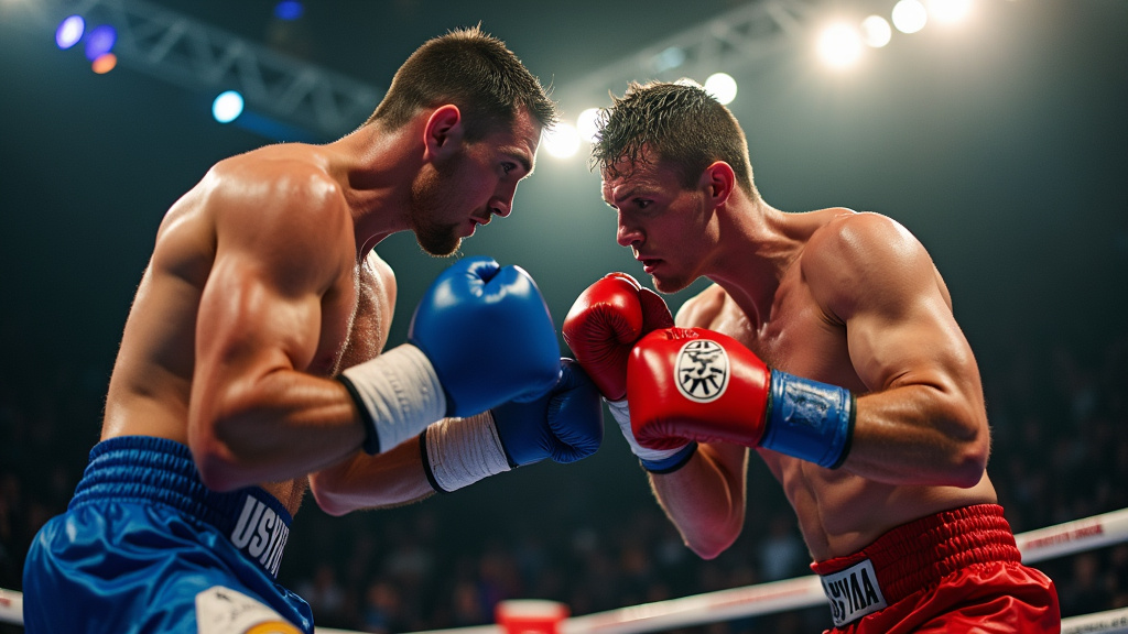 Oleksandr Usyk et Rico Verhoeven lors de leur combat historique en 2026