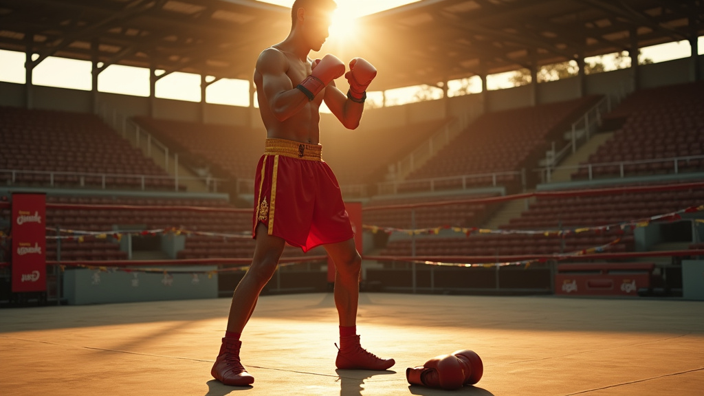 Jeune Namsaknoi Yudthagarngamtorn s'entraînant dans un camp de Muay Thai traditionnel