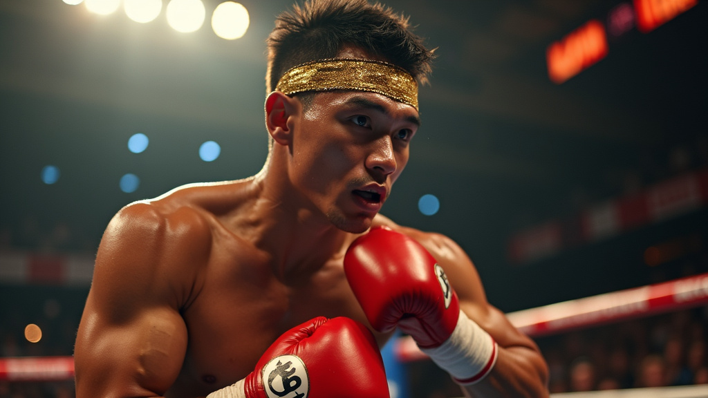 Rodtang Jitmuangnon plus jeune, s'entraînant dans un camp de Muay Thai en Thaïlande