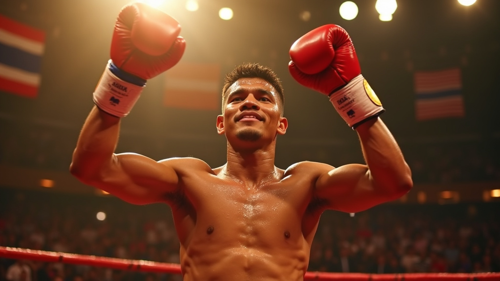 Rodtang Jitmuangnon, 'The Iron Man', en plein combat de Muay Thai