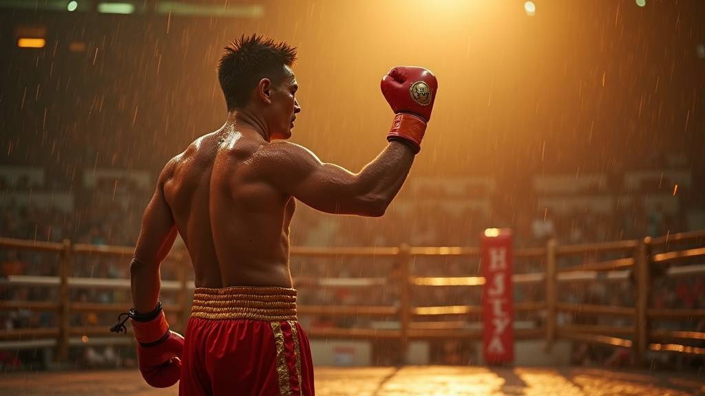 Saenchai en train de s'entraîner dans son camp d'origine à Khon Kaen