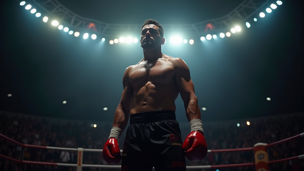 Semmy Schilt dominant le ring lors d'un combat de kickboxing