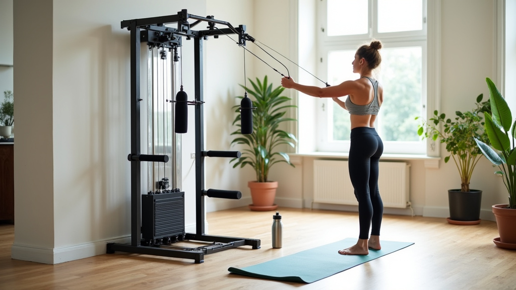 Banc de musculation réglable avec accessoires